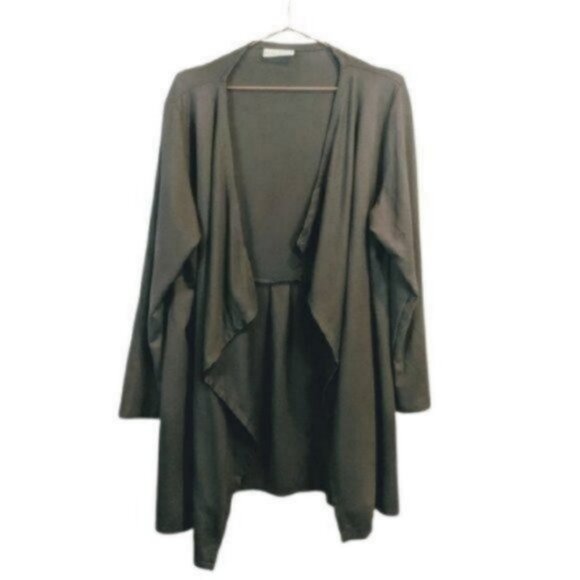 Bryn Walker | Waterfall Long Cardigan Jacket Gray - Picture 1 of 8